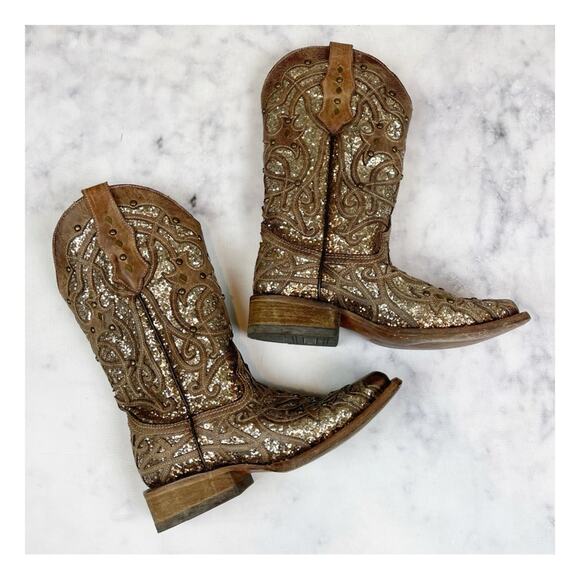 Corral Orix Glitter Western Cowgirl Boots - Picture 3 of 10